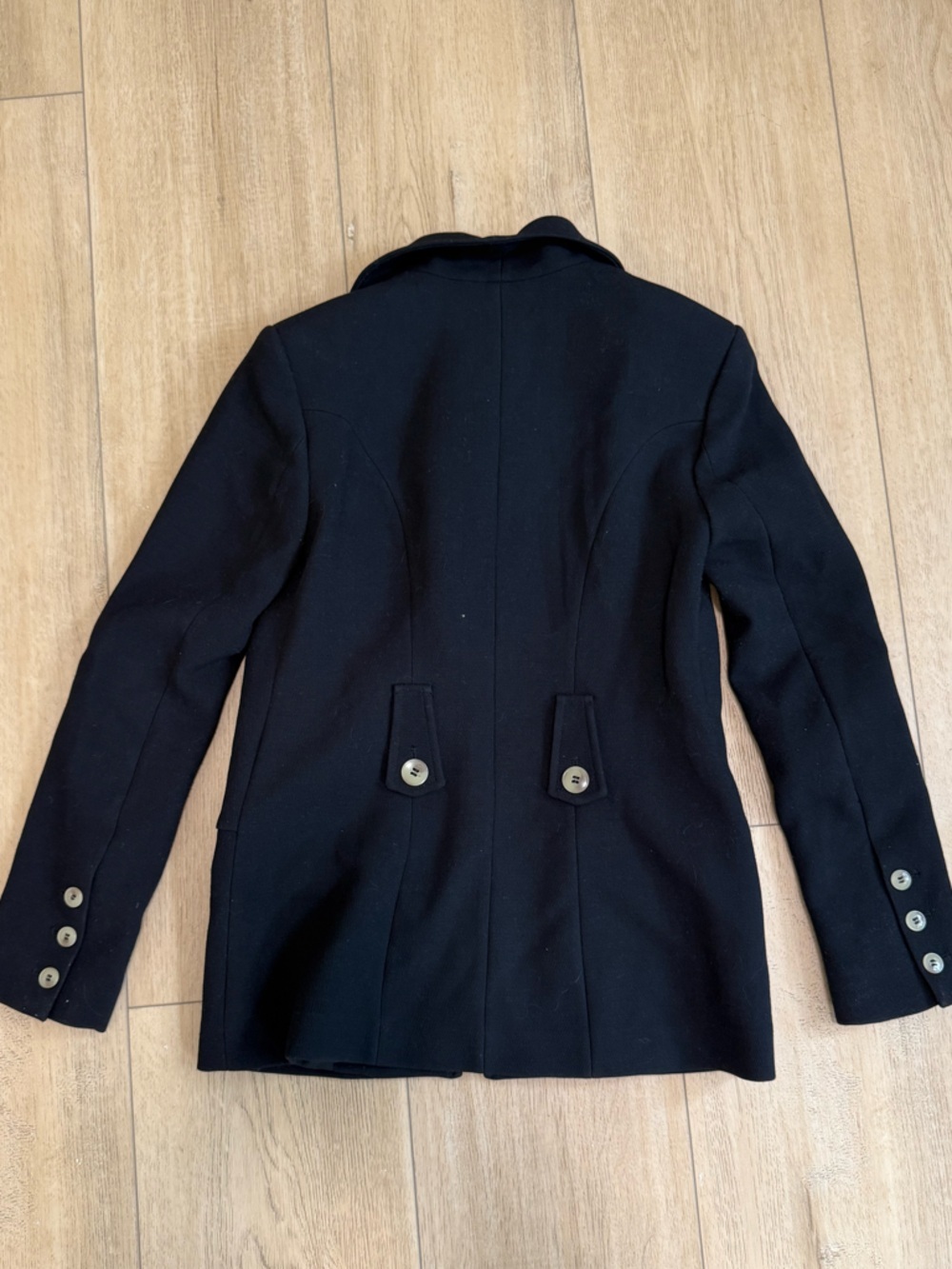 & Other Stories Black Structured Button-Front Jacket - Picture 2 of 4
